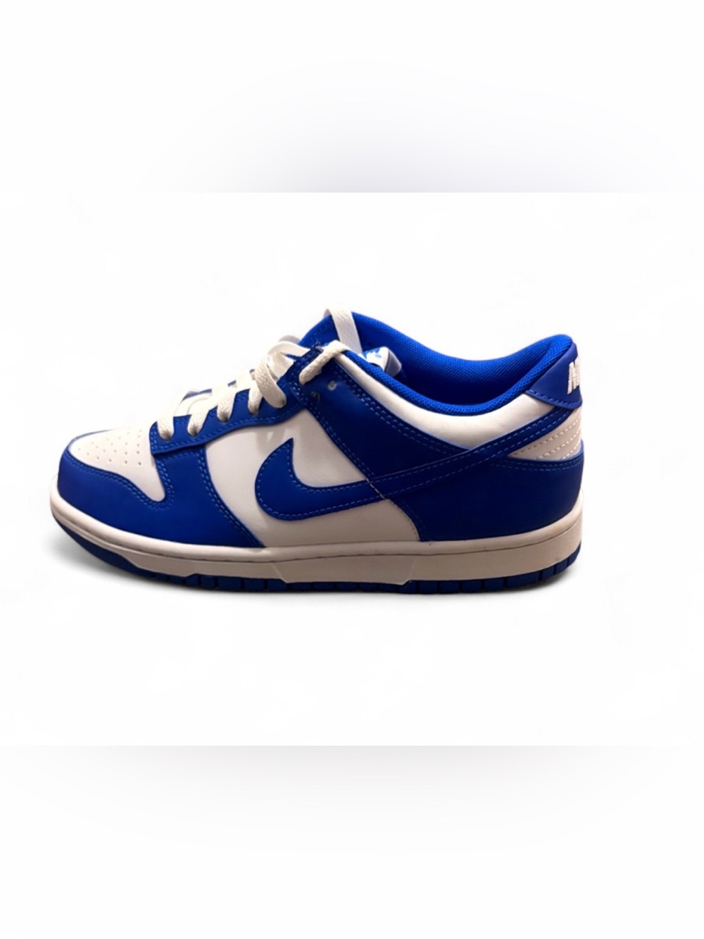 Men's Nike Dunk Low Retro Casual Shoes White/ Hyper Royal